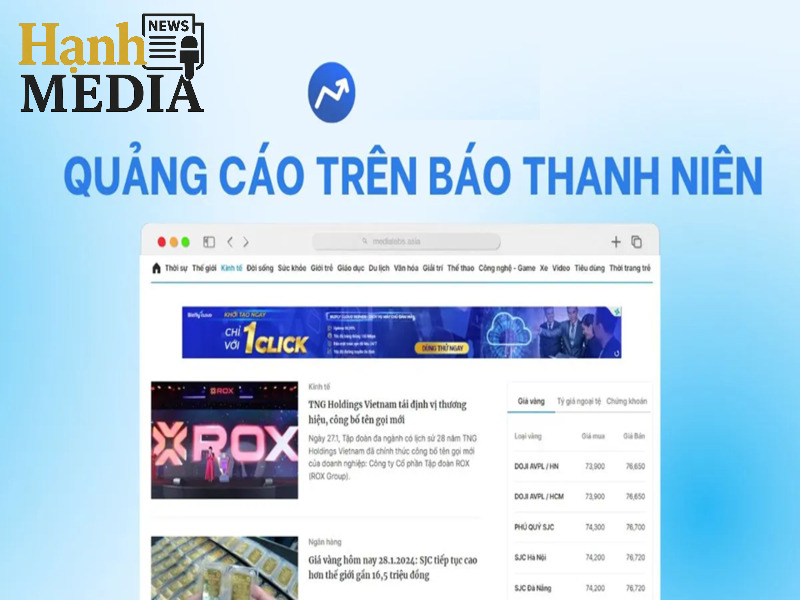 Bảng giá quảng cáo báo Thanh Niên phụ thuộc nhiều yếu tố